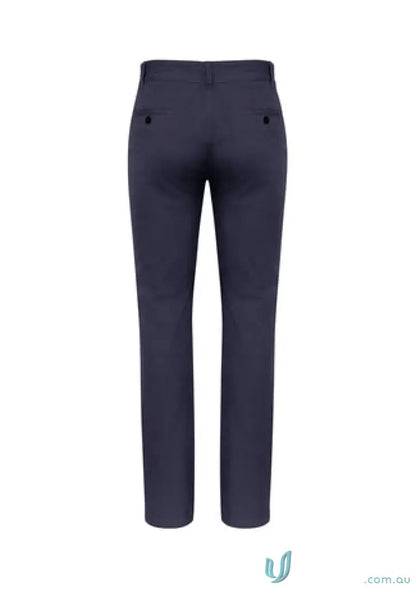 Navy blue IOP Stretch Chino Pants from Biz Collection Lawson bs724m, stylish stretch chino pants