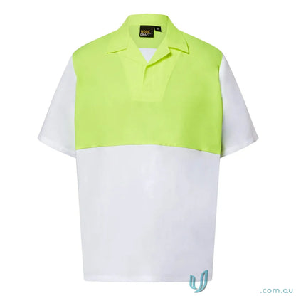 Two-tone jac SS shirt for added coverage, perfect for the food industry style