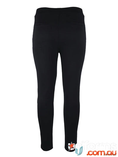Black ladies stretch corporate leggings made of ponte fabric 350gsm from JB Ladies Pants Offer