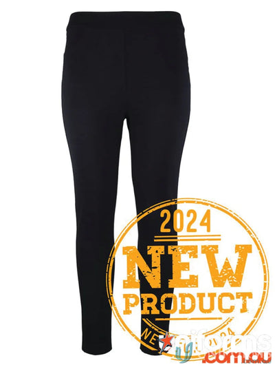 Black ladies stretch corporate ponte fabric 350gsm pants offer in JB Ladies Stretch Corporate Pant