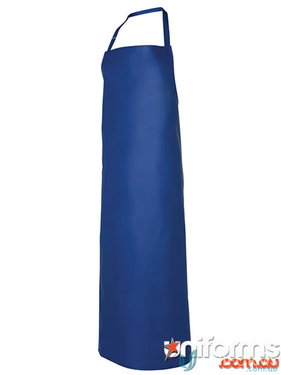 Blue waterproof apron from JBs 490gsm Vinyl Apron 90cm120cm for workwear and uniforms