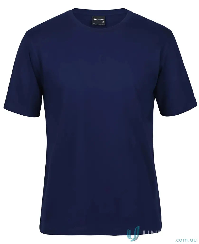 Dark blue JBs Adult 1HT Tee with classic fit and crew neck in soft jersey knit
