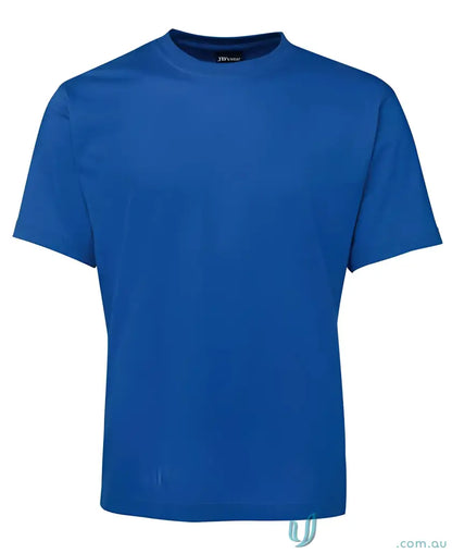 Bright blue JBs Adult 1HT crew neck t-shirt with classic fit and smooth jersey knit fabric