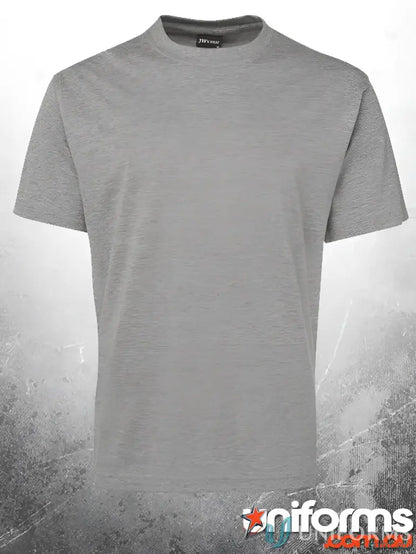 Heather grey crew neck jersey knit T-shirt from JBs Adult 1HT Marle Tee in classic fit