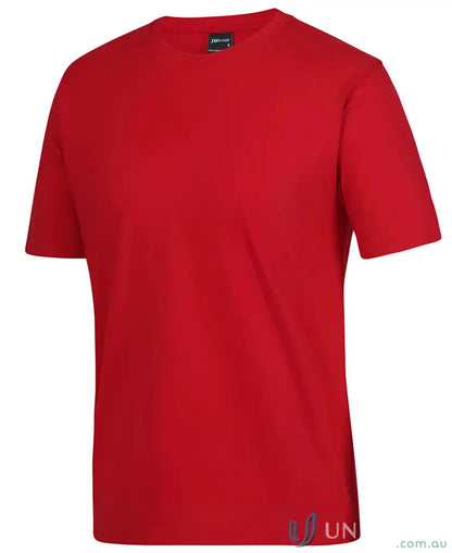 Plain red JBs Adult 1HT Red Tee with classic fit and crew neck style