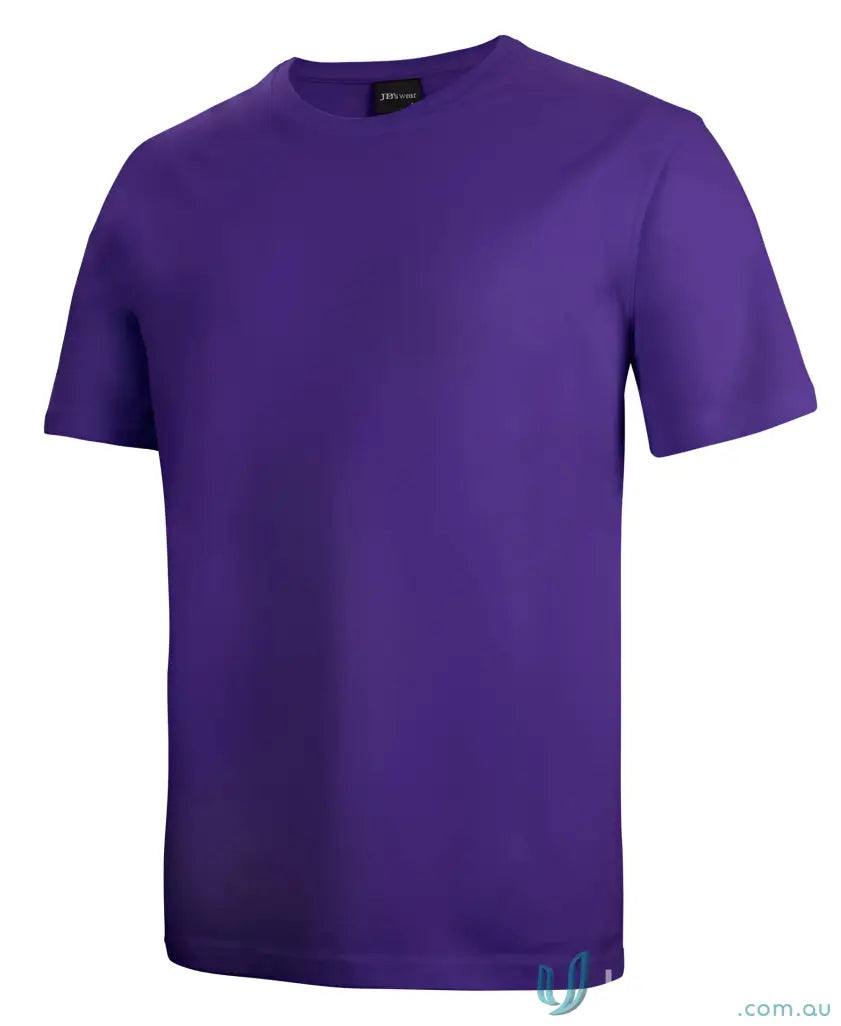 Plain purple JB’s Adult 1HT Tee with classic fit and crew neck for casual style