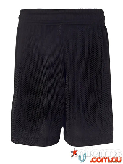 JB’s Adults Basketball Shorts with black mesh fabric 140gsm and elastic waistband