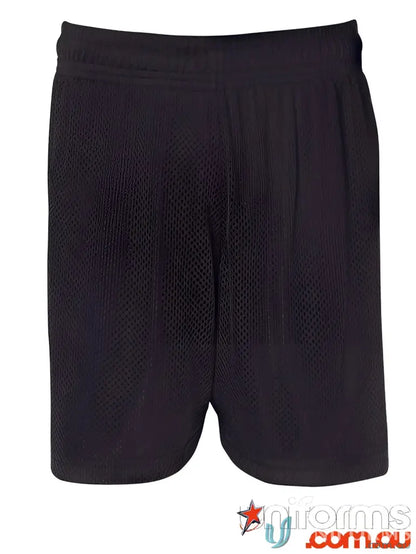 JB’S Adults Basketball shorts with black mesh fabric 140gsm and elastic waist