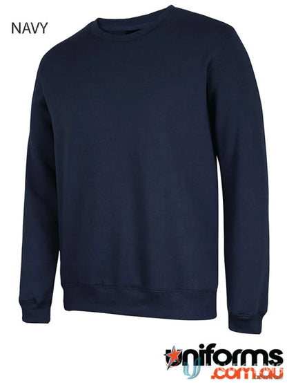 Navy blue long-sleeved sweatshirt from JBs Adults PC Fleecy Sweat, urban fit style