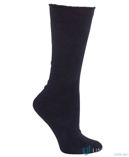 Navy blue ribbed sock from JBs Bamboo Work Sock perfect for uniforms and workwear