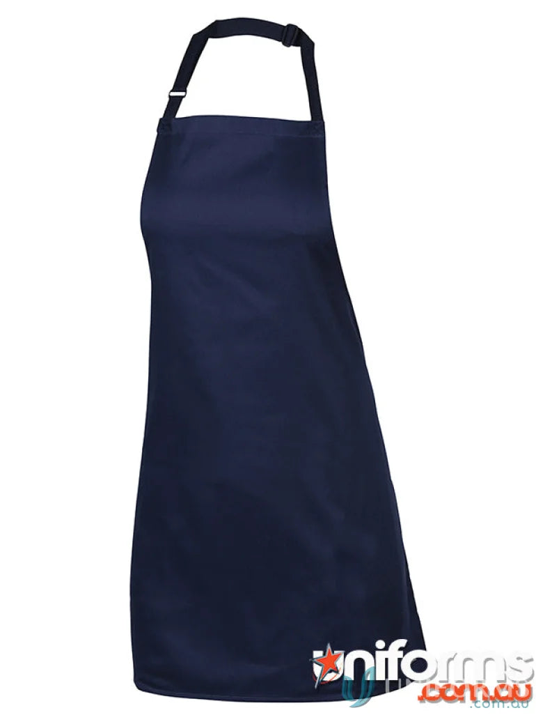 Navy blue bib apron from JBs Bib Apron Without Pocket 65X71, perfect for work uniforms