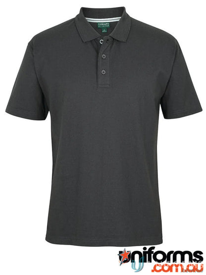 Gray jersey polo shirt - cotton short sleeve sleeve jersey polo for casual style