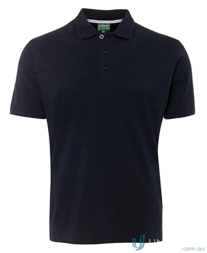 Navy blue jersey polo shirt from JBs C of C Jersey Polo collection, cotton short sleeve