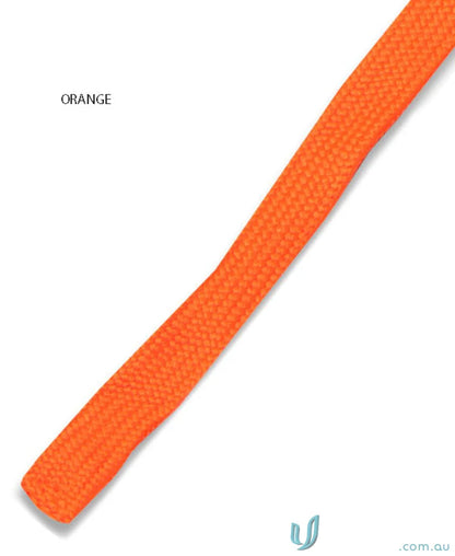 Orange flat shoelace for JBs Changeable Drawcord or JB’s Hooded Fleece styles