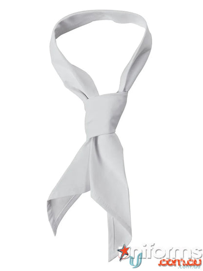 White neckerchief tied in a knot for JBs Chef Scarf work uniforms or sports uniforms
