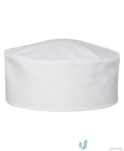 White chefs hat from JBs Chefs Cap perfect for kitchen work uniforms and workwear