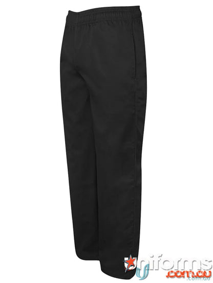 Black JBs Chefs Elasticated Pant with chef elasticated fit and hidden key loop