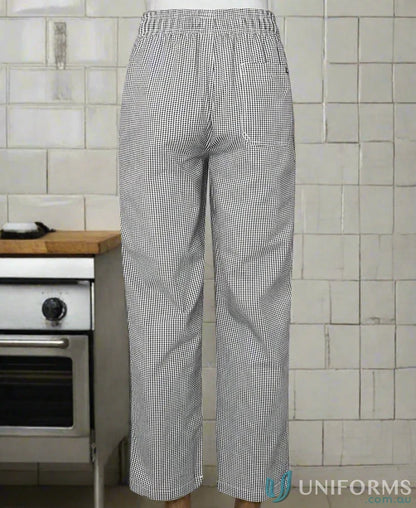 Checkered JB’s Chef Elasticated Pant with hidden key loop, comfy chef elasticated pant