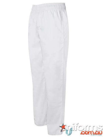 White JB’s Chef Elasticated Pant with hidden key loop, perfect chef elasticated pant