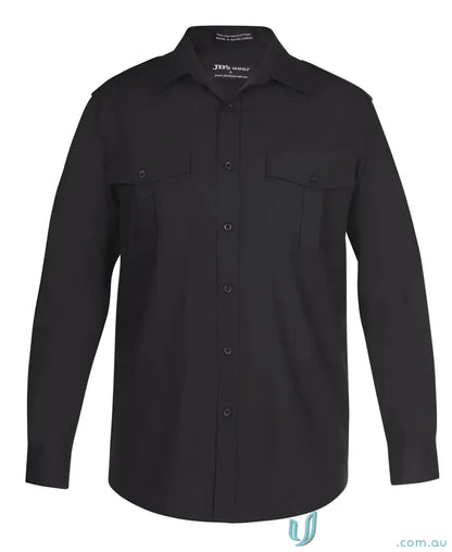 JB’s Epaulette Long Sleeve Shirt with button-down chest pockets and epaulette details