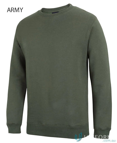 Army green JBs Fleecy Sweater with classic fit perfect for the fleecy sweater 3fs collection