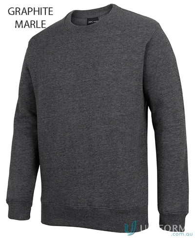 Graphite marl crewneck sweatshirt from JBs Fleecy Sweater, classic fit fleecy sweater 3fs