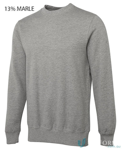 Gray JBs Fleecy Sweater crewneck in classic fit, perfect as a fleecy sweater 3fs