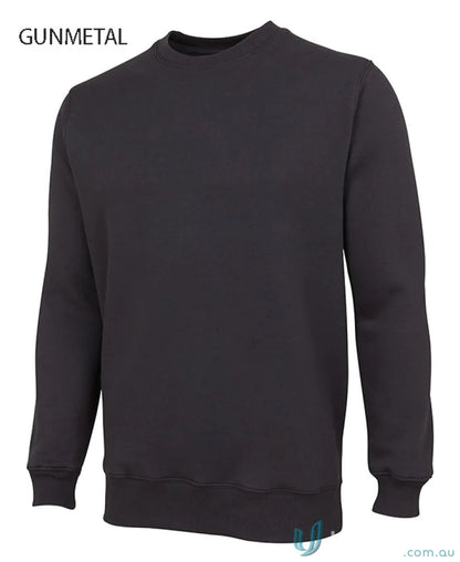 Gunmetal-colored JB’s Fleecy Sweater with classic fit, perfect fleecy sweater 3fs style