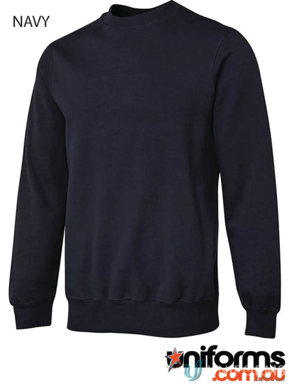 Navy blue JB’s Fleecy Sweater in classic fit, perfect for comfy casual wear