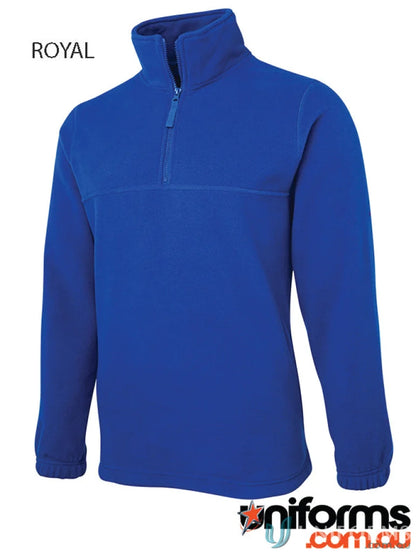 Royal blue fleece pullover JB’s Half Zip Polar Jumper perfect to stay warm zip polar jumper