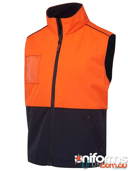 Orange and navy work vest from JBs Hi Vis A.T. Vest in extra large size, perfect for uniforms