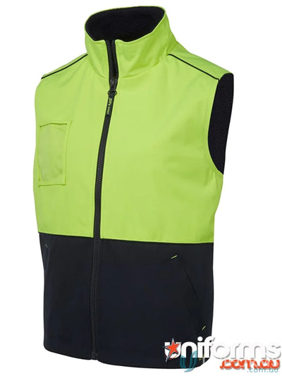 Two-tone high-visibility work vest for extra large sizes in JBs Hi Vis A.T. Vest collection