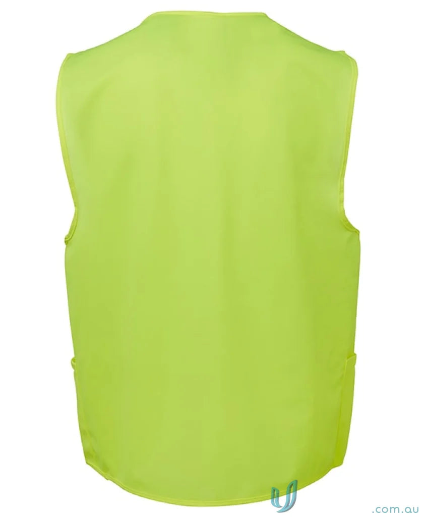 Neon yellow safety vest from JBs Hi Vis Zip Safety Vest, perfect for extra large workwear
