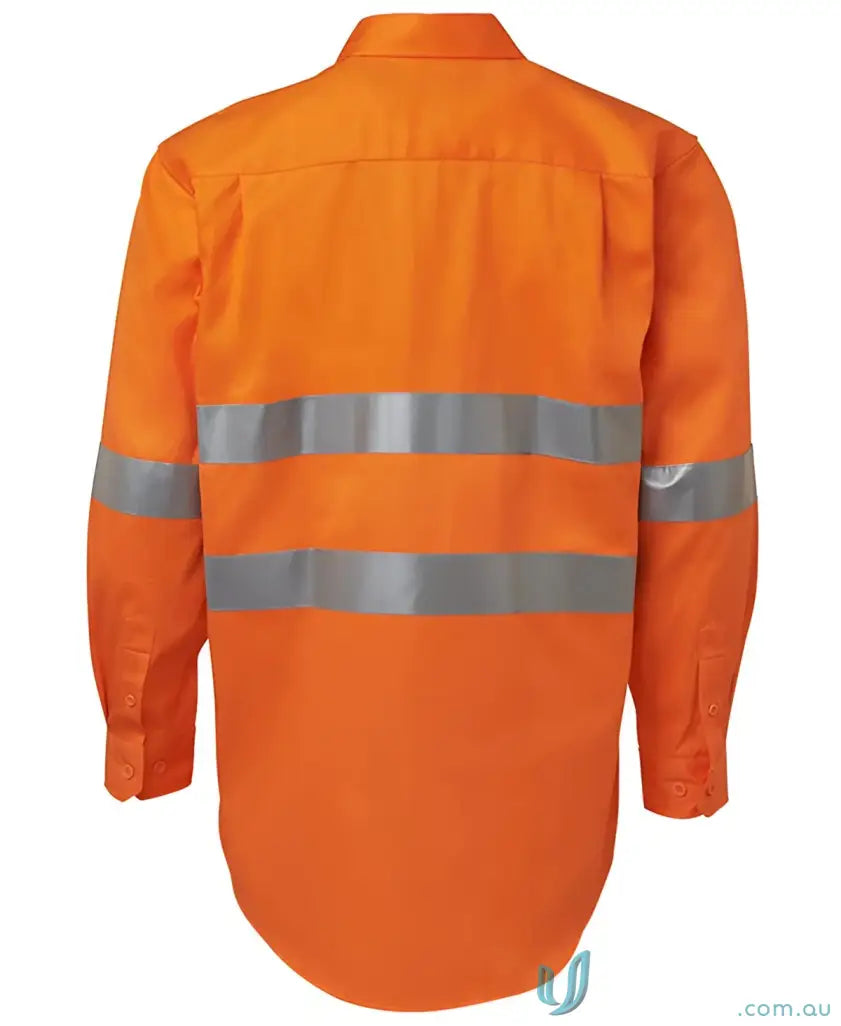 Orange high-visibility work shirt from JB’s HiVis workwear, perfect for work uniforms