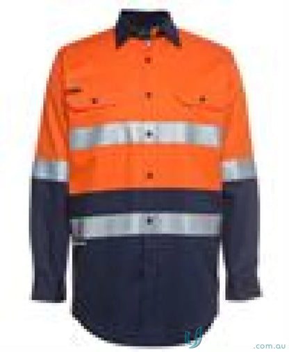 High-visibility work shirt from JBs HiVis D+N for NZS compliant workwear and uniforms
