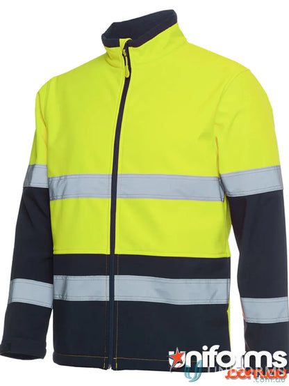 High-visibility waterproof work jacket with adjustable sleeves from JBs HiVis Work Uniforms