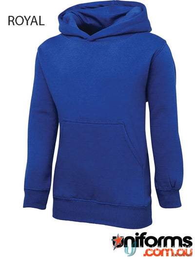 Royal blue JBs Kids Fleecy Hoodie with a fully lined hood for kids