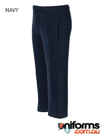 Navy blue JB’s Kids Fleece athletic pants with side pockets and hidden coin pocket