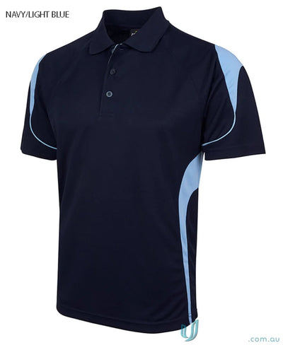 Kids podium bell polo shirt in navy and light blue for stylish JBs Kids Podium look
