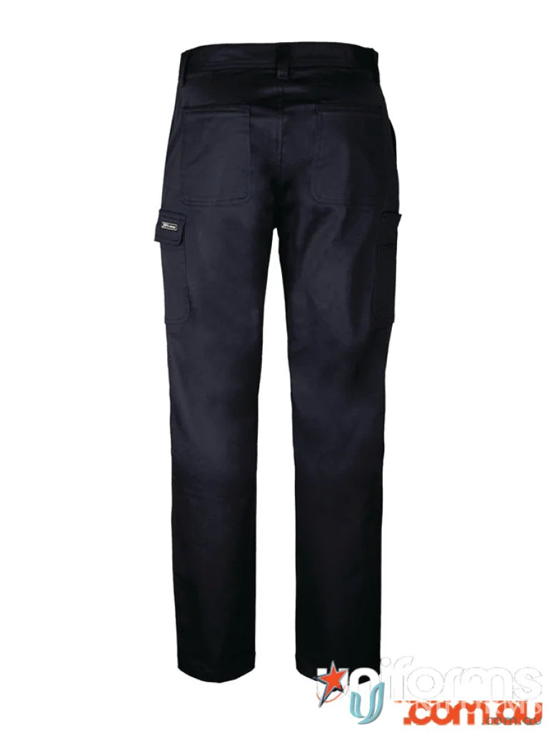 Dark blue JB’S Multi Pocket Stretch Twill Pant perfect for cargo pocket uniforms