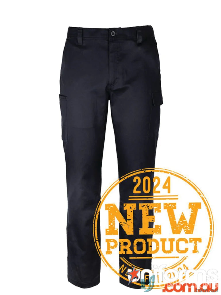 Navy blue JB’S Multi Pocket Stretch Twill Pant with cargo pockets for uniforms