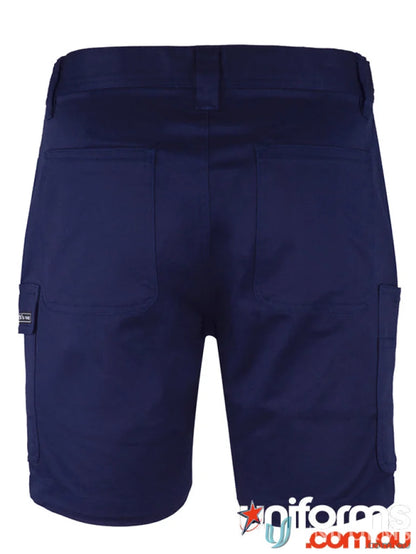 Navy blue JB’s Multi Pocket Stretch Twill Shorts made with comfy stretch twill fabric