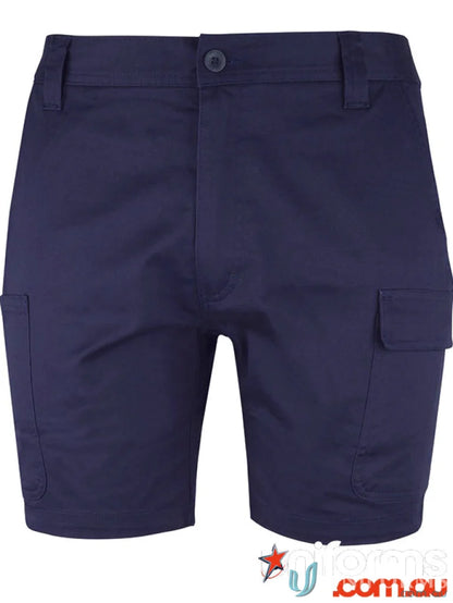 Navy blue JBs Multi Pocket Stretch Twill Shorts made from comfy stretch twill fabric