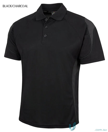 Black short-sleeved polo shirt from JB’s Podium for a stay cool urban fit look