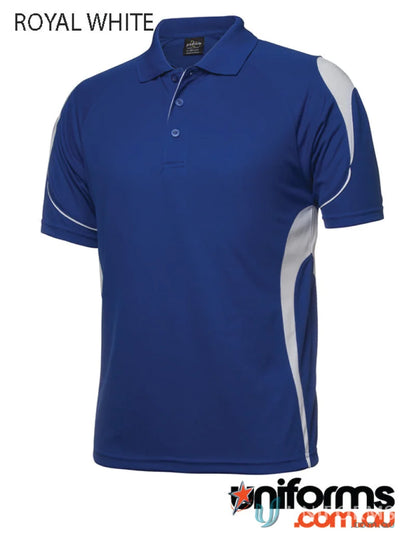 Blue and white JBs Podium Bell Polo shirt for a fresh urban fit and stay cool vibe