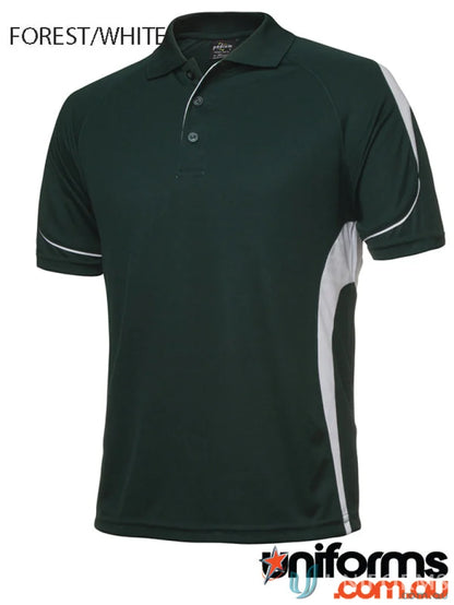 JB’s Podium stay cool forest green white polo shirt in urban fit style