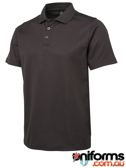 Dark gray JB’s Podium Cotton Yardage Polo with straight hem for a casual look