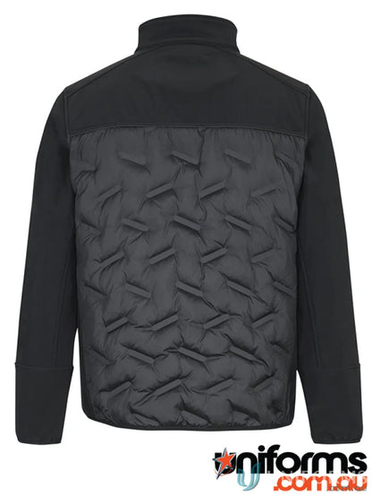 Black quilted JB’s Podium Hybrid Jacket with brushed fleece pocket bags