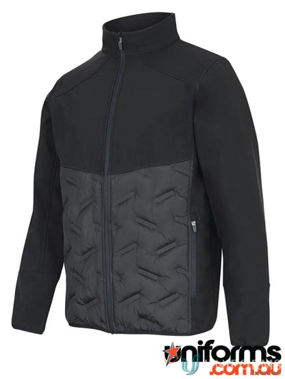 Black JB’s Podium Hybrid Jacket with quilted shell and brushed fleece pocket bags