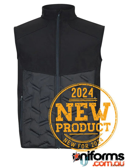 Black quilted vest from JB’s Podium with quilt lower panel, perfect for the Podium Hybrid Vest